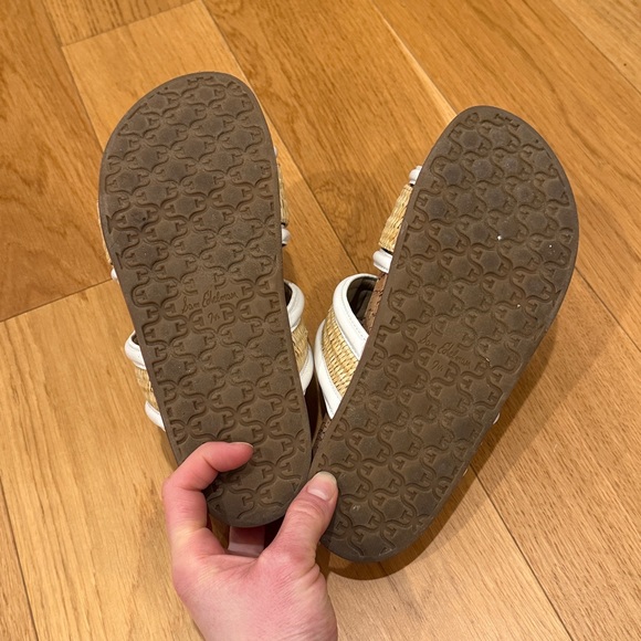 Sam Edelman Rowan Natural Raffia White Sandals, 7.5 - Picture 6 of 6